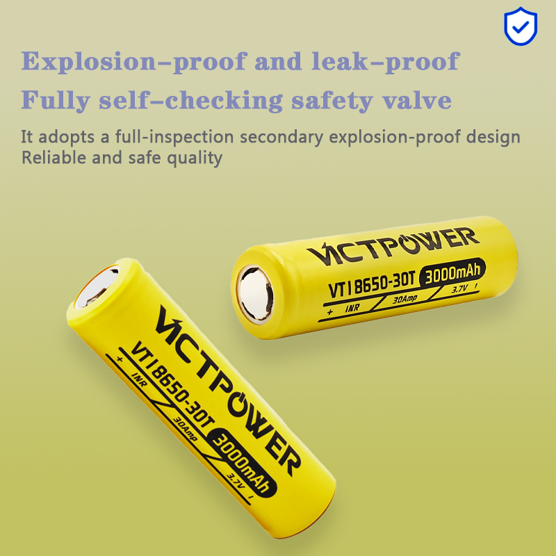 Vape Battery 18650 - 30A Sürekli Tahliye Vicpower 18650-30T 3000mAh