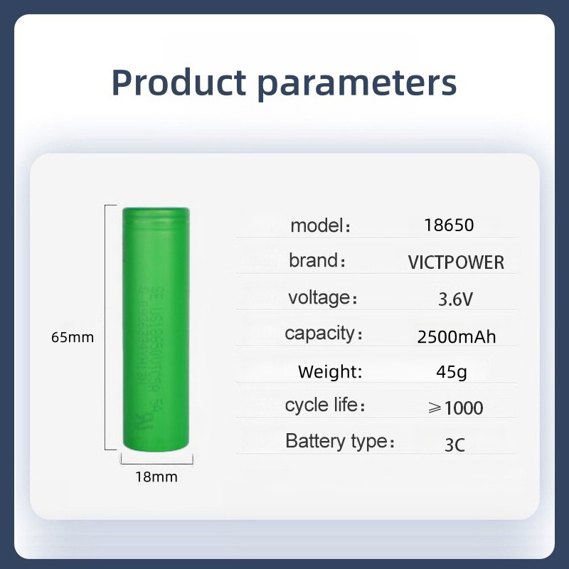 Vape Battery 18650 - Victpower Orijinal Yüksek Kapasiteli 18650 Pil
