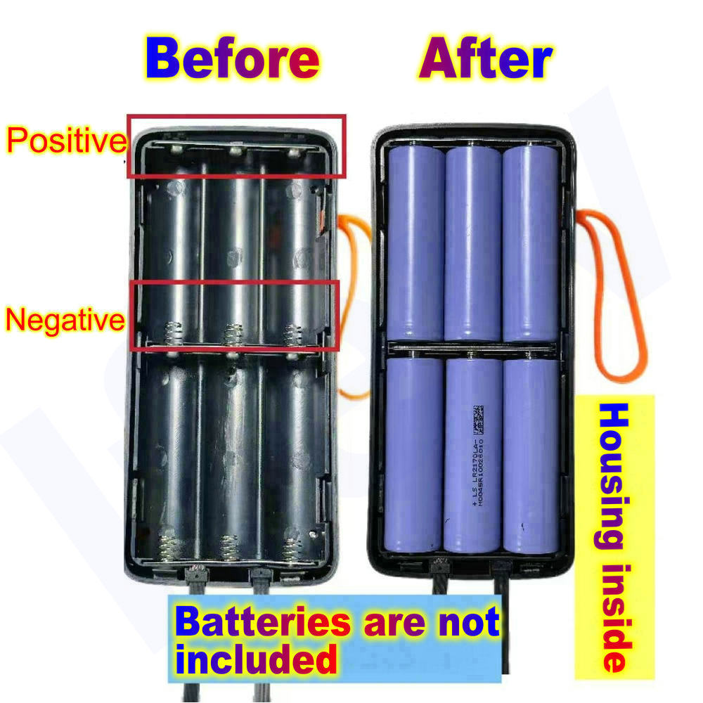 21700 Pil Güç Bankası Muhafaza - Battery Case Storage incelemesi ve fiyatı