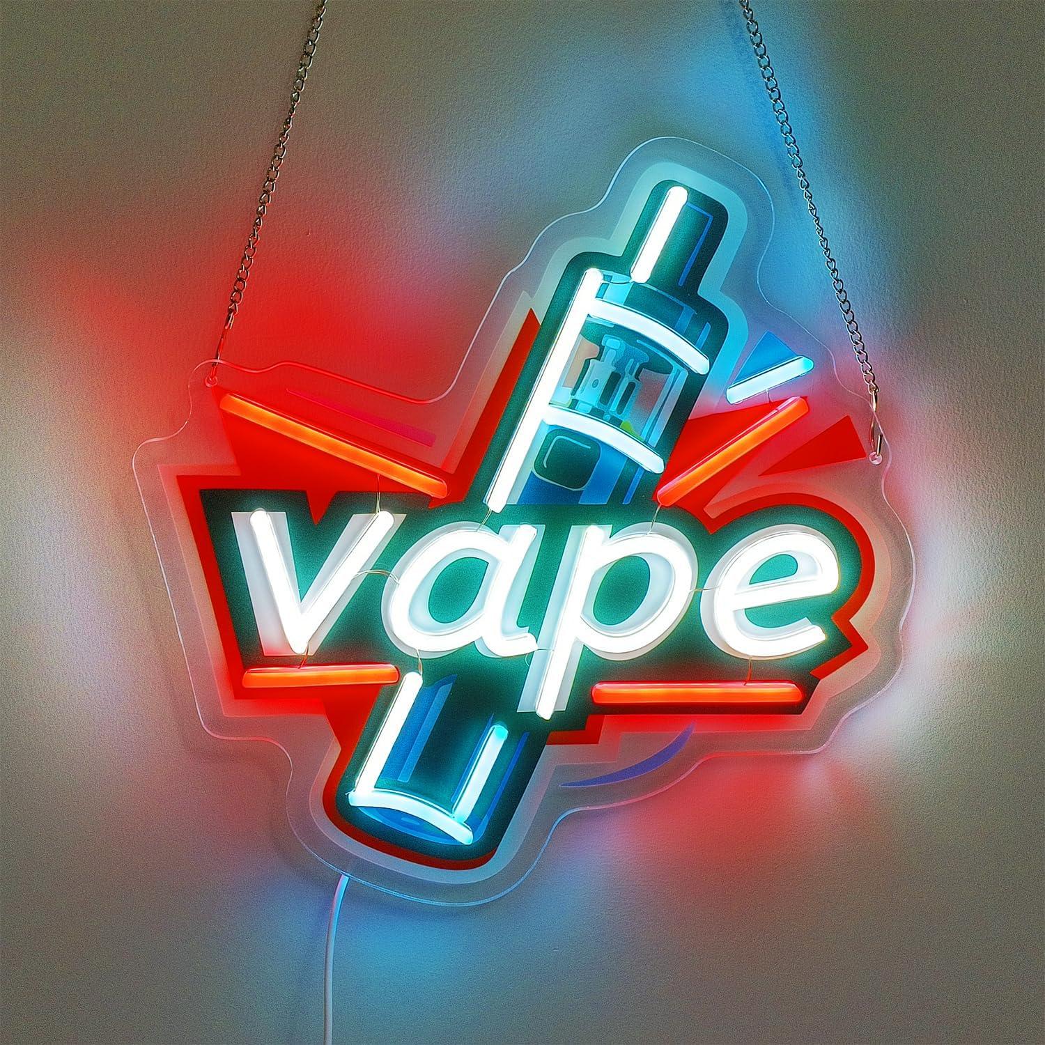 Vape Neon Tabelası USB Kısılab - Vaping Store incelemesi ve fiyatı