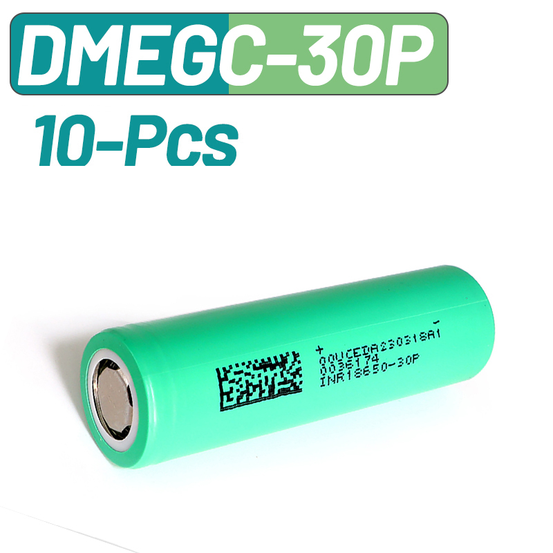 10 adet DMEGC 30P INR18650 300 - Vape Battery 18650 incelemesi ve fiyatı