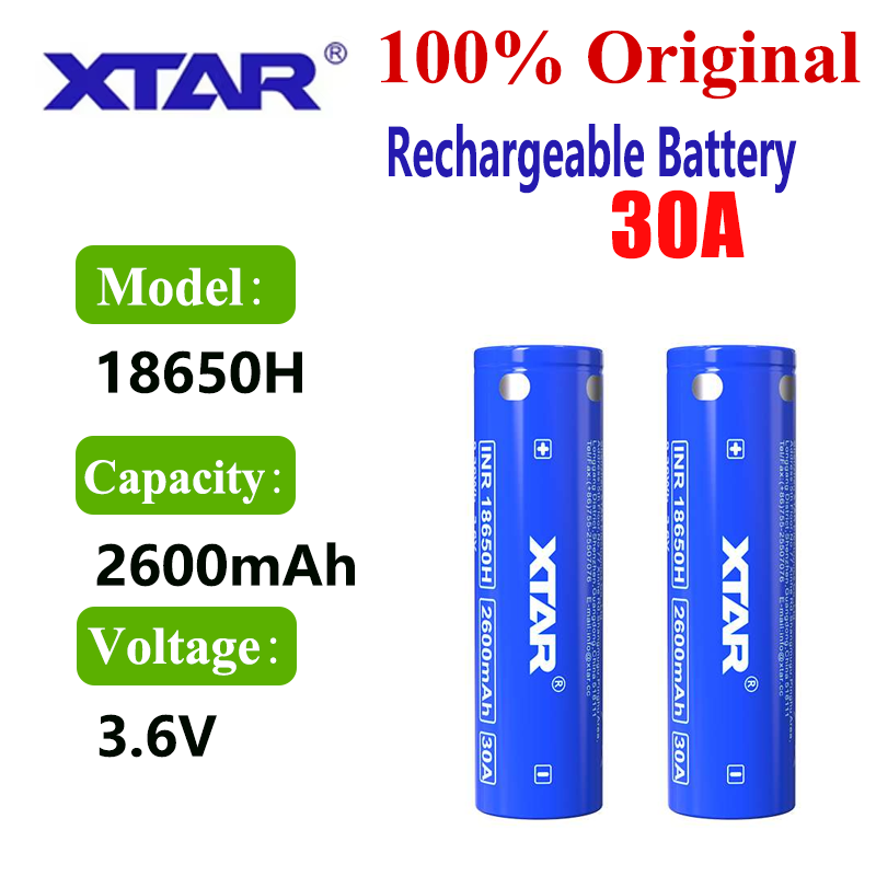 Orijinal XTAR 18650 2600mah Pi - Vape Battery 18650 incelemesi ve fiyatı