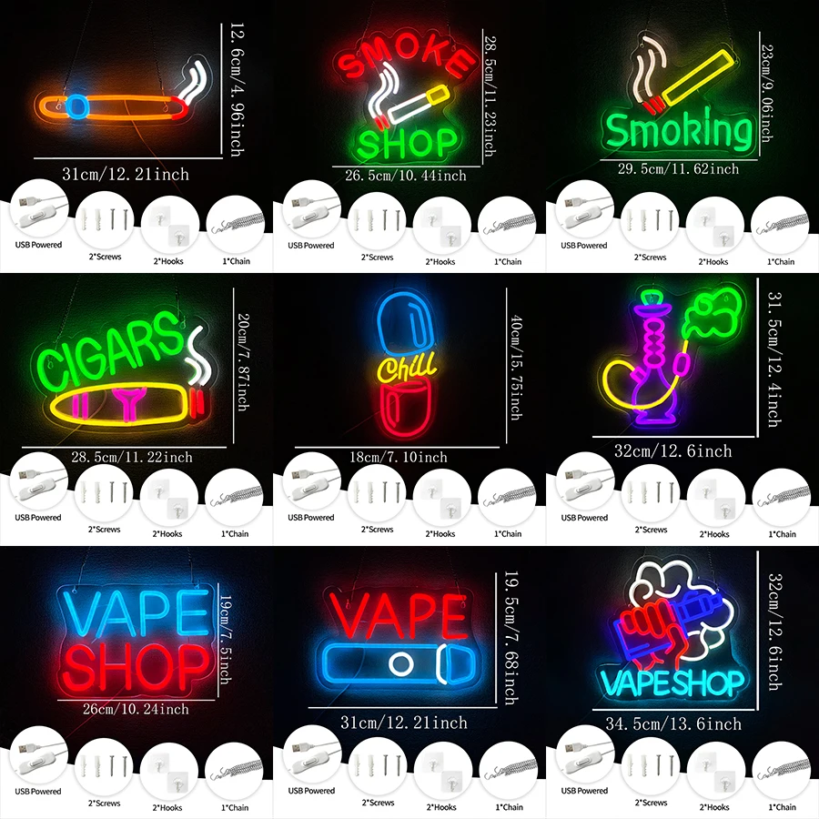 USB Parlak Led Reklam Ekranı S - Vaping Shop incelemesi ve fiyatı